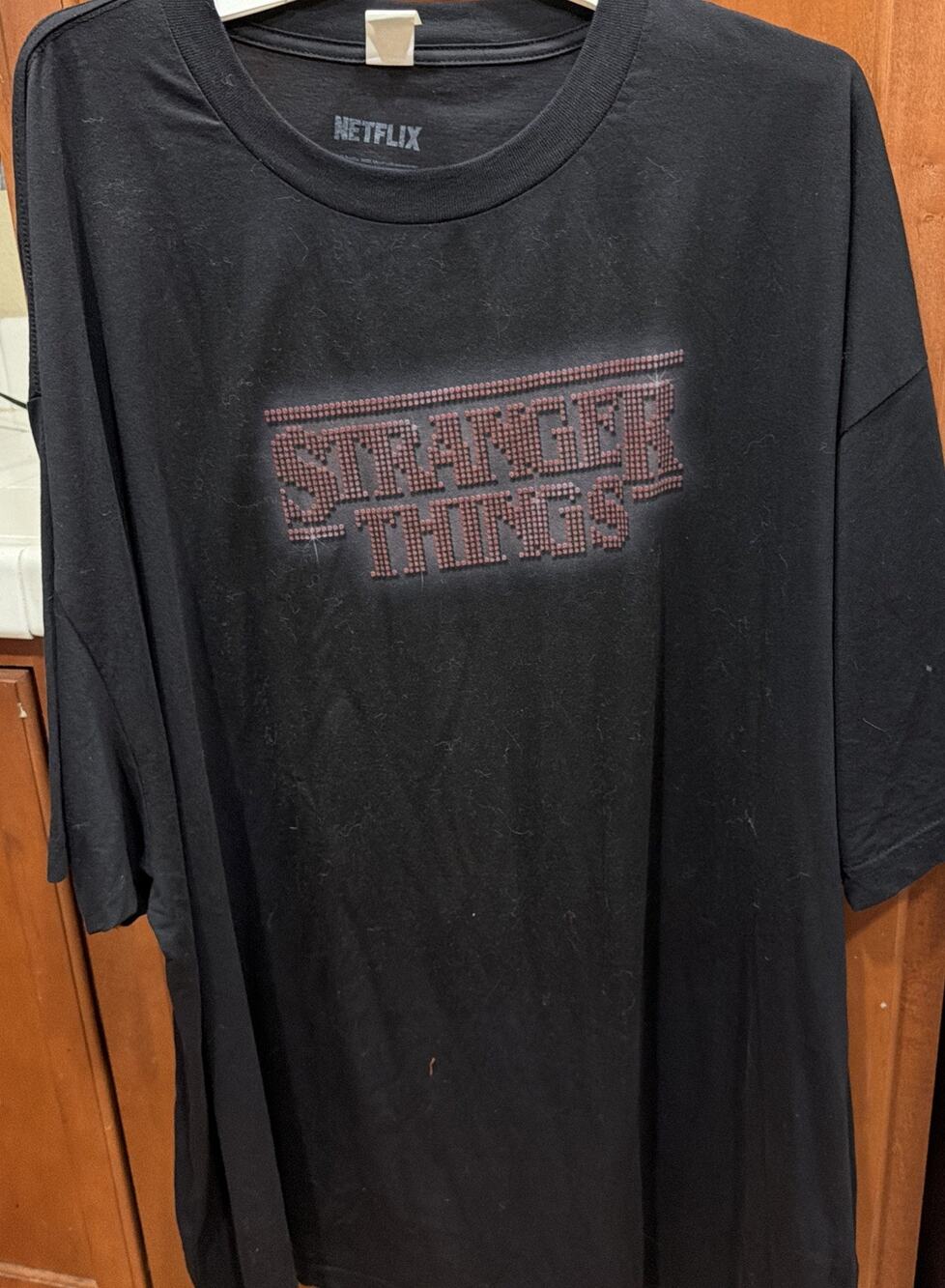 Netflix Official "Stranger Things" Show Logo Shirt 5XL Mens